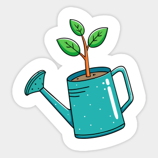 Watering Can Sprout Sticker